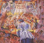Umberto Boccioni The Noise of the Street Enters the House (mk09) Spain oil painting artist